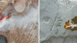 Lawa z wulkanu Bardarbunga widziana z kosmosu