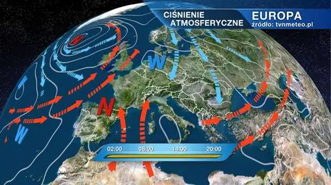 Ciśnienie atmosferyczne w Europie