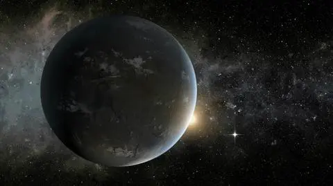 Artystyczna wizja układu planetarnego Kepler-62f. Dwie spośród planet tego układu znajdują się w ekosferze