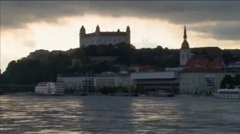 Zalana Bratysława na Słowacji