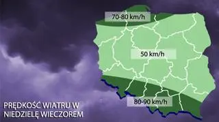 Czeka nas wietrzny wieczór