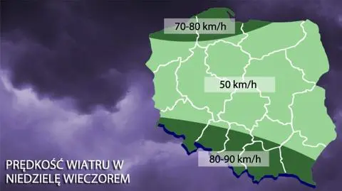 Czeka nas wietrzny wieczór