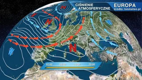 Ciśnienie atmosferyczne nad Europą
