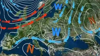 Nad Polskę płyną chłodne masy powietrza z północy