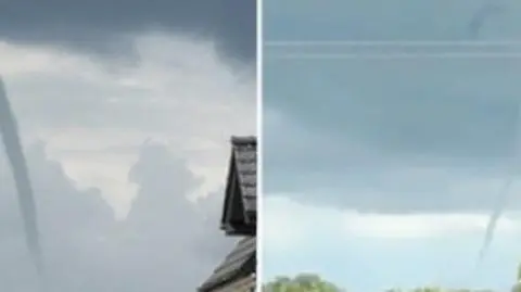"Trąba powietrzna nad polskim morzem"