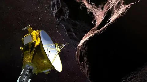 Sonda New Horizons przelatująca obok Ultima Thule - zdjęcie ilustracyjne
