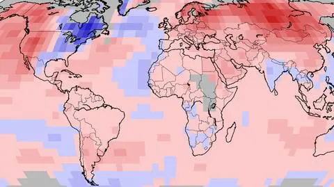 Anomalie temperatury w okresie styczeń-kwiecień 2015 roku