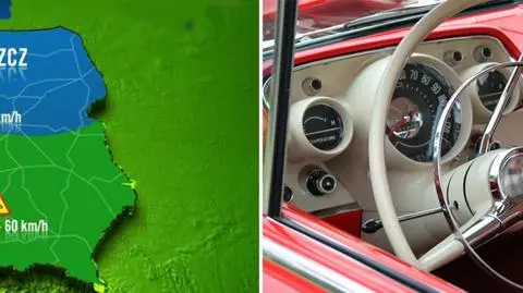 Mapa drogowa rozdarta przez pogodę 