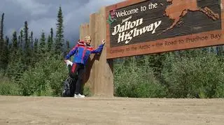 Adrian Gronek na Dalton Highway