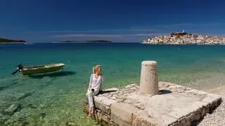 Agnieszka Cegielska w Primoštenie (TVN Meteo/Hubert Matys)