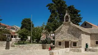 Agnieszka Cegielska w Primoštenie (TVN Meteo/Hubert Matys)