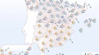 Aktualna sytuacja pogodowa w Hiszpanii (Aemet)
