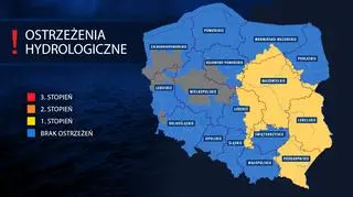 Aktualne ostrzeżenia hydrologiczne IMGW