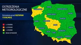 Aktualne ostrzeżenia meteorologiczne IMGW