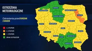 Aktualne ostrzeżenia meteorologiczne IMGW