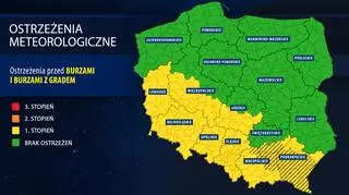 Aktualne ostrzeżenia meteorologiczne IMGW