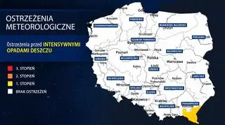 Aktualne ostrzeżenia meteorologiczne IMGW
