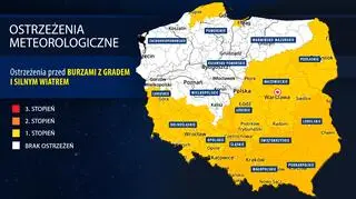 Aktualne ostrzeżenia meteorologiczne IMGW