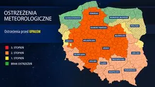 Aktualne ostrzeżenia meteorologiczne IMGW przed upałem