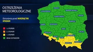 Aktualne ostrzeżenia meteorologiczne przed marznącymi opadami