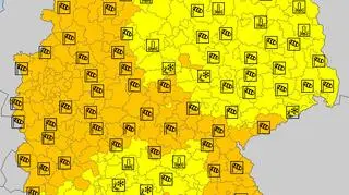 Aktualne ostrzeżenia meteorologiczne w Niemczech (za meteoalarm