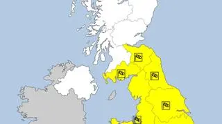 Aktualne ostrzeżenia meteorologiczne w Wielkiej Brytanii (meteoalarm.eu)