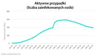 Aktywne przypadki (tvnmeteo