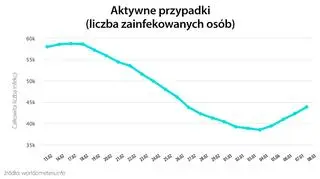 Aktywne przypadki (tvnmeteo