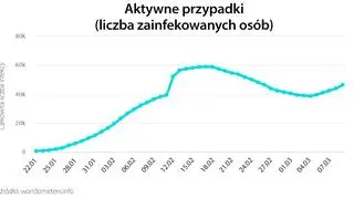 Aktywne przypadki (tvnmeteo