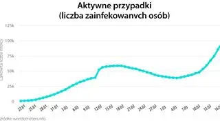 Aktywne przypadki (tvnmeteo