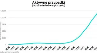 Aktywne przypadki (tvnmeteo