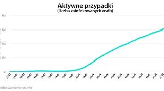 Aktywne przypadki (worldometers