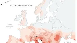 Aktywność sejsmiczna w Europie (PAP/DPA/Maciej Zieliński)