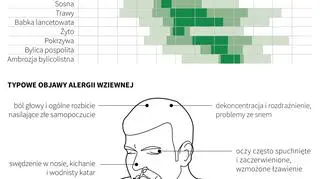 Alergie na pyłki roślin, kalendarz pylenia (PAP/Małgorzata Latos, Maria Samczuk)