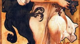 Alfons Mucha, "Cztery pory roku," Jesień, 1897 r.