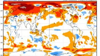 Anomalie temperatury we wrześniu, październiku i listopadzie