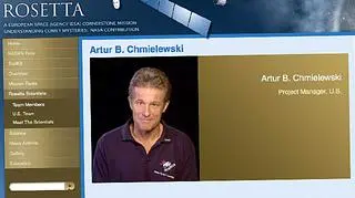 Artur B. Chmielewski jest menadżerem projektu Rosetta 