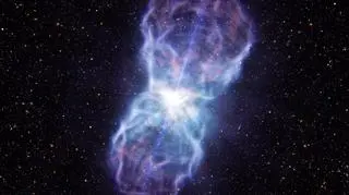 Artystyczna wizja wyjątkowego kwazara (European South Observatory)