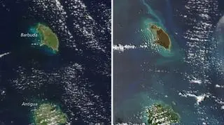 Barbuda przed i po huraganie