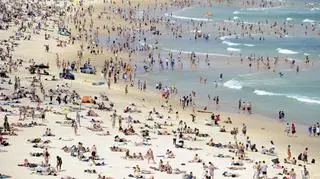 Bondi Beach 25 grudnia (PAP/EPA)