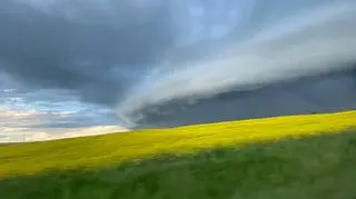 Burza nad Olszewką w województwie kujawsko-pomorskim (tvnmeteo.pl/Anita)