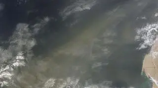 Burza piaskowa nad Atlantykiem/MODIS,NASA