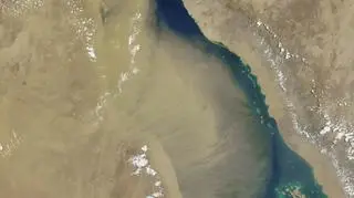 Burza piaskowa nad Morzem Czerwonym z dn. 15 czerwca 2016 r. 