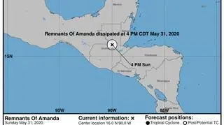 Burza tropikalna Amanda (NHC, NOAA)