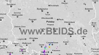 Burze na Polską, poniedziałek 28 maja, godz. 17.30 - blids.de