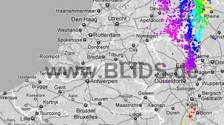 Burze nad krajami Beneluksu (blids.de)