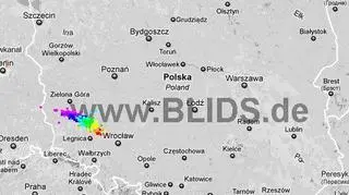 Burze nad Polską 17.00-19.00 (Blids.de)