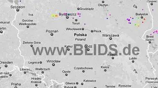 Burze nad Polską 17.00- 19.00 (Blids.de)