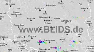 Burze nad Polską 17.45-19.45 (Blids.de)