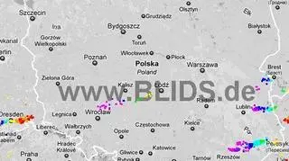 Burze nad Polską 19.30-21.30  (Blids.de)